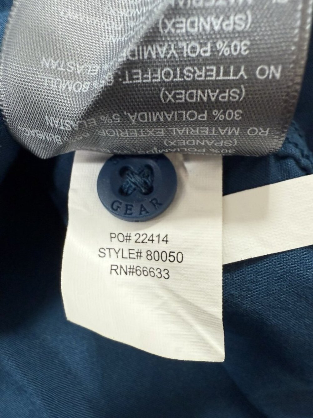 Sitka Mens Shop Shirt Short Sleeve Button Up Size 2XL Blue Outdoor Workwear - Picture 10 of 16